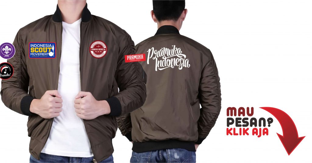 Jaket Bomber Pramuka Cokelat