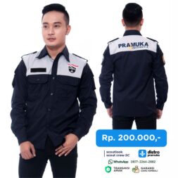 KEMEJA PDL STORMLOOK SC Navy-Abu DISTRO PRAMUKA