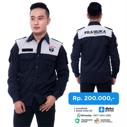 KEMEJA PDL STORMLOOK SC Navy-Abu DISTRO PRAMUKA