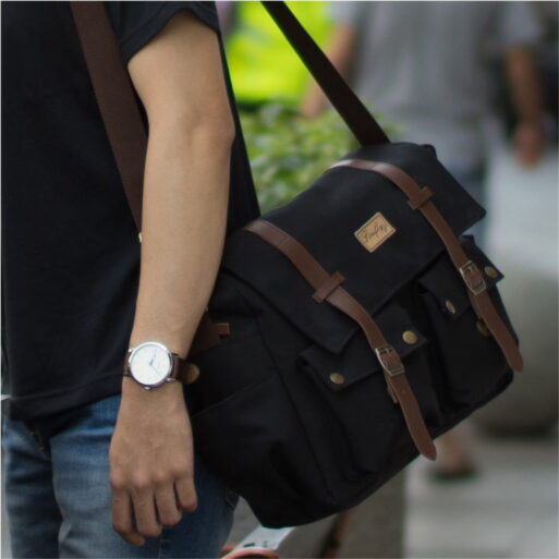 Tas Selempang Messenger Laptop Canvas Pria & Wanita FIREFLY Tas Selempang Messenger Laptop Canvas