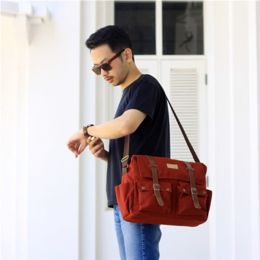 Tas Selempang Messenger Laptop Canvas Pria & Wanita FIREFLY Tas Selempang Messenger Laptop Canvas