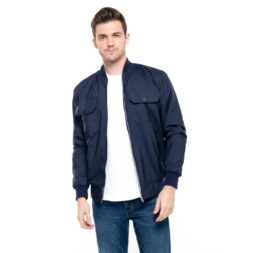 Jaket Bomber Taslan 4 Saku Navy