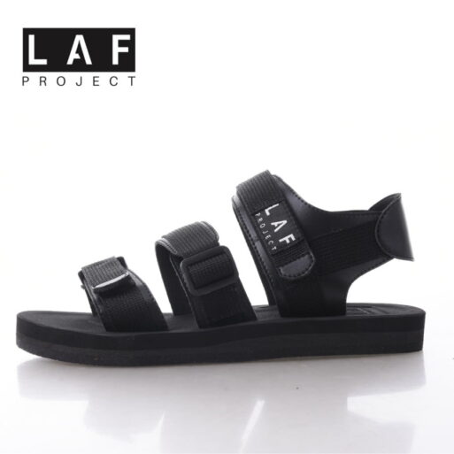 Sandal Gunung Pria Wanita Casual Full Black LAF Project Jack V.1