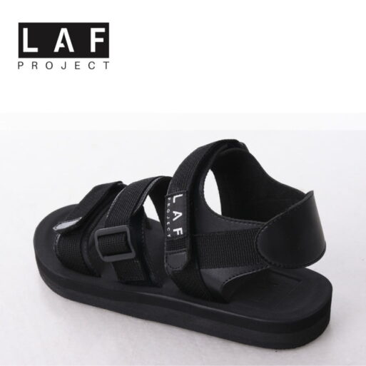 Sandal Gunung Pria Wanita Casual Full Black LAF Project Jack V.1