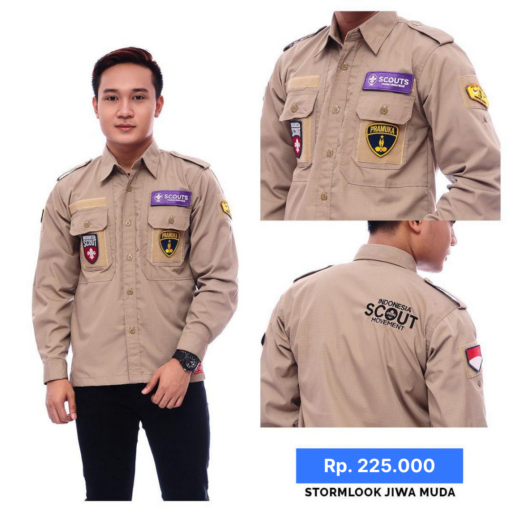 Kemeja PDL Stormlook JM Cream Kemeja PDL Stormlook