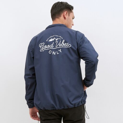 Jaket Pria Taslan Grafis Navy Jaket Pria Taslan Grafis Navy