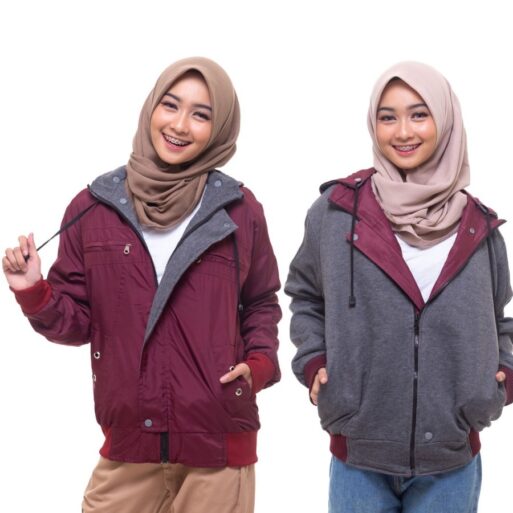 Terbaru Jaket Bomber Wanita Bolak Balik Parka Kanvas Parasut Blazer Terbaru Jaket Bomber Wanita Bolak Balik Parka Kanvas Parasut Blazer