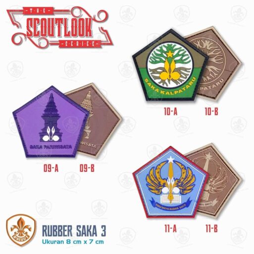 Badge Rubber Saka Pramuka Velcro