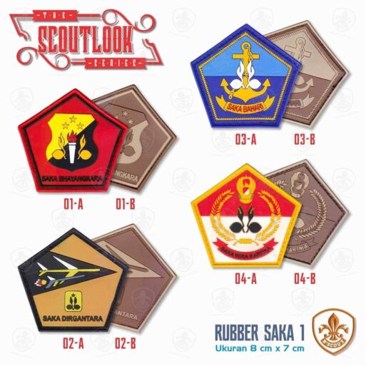 Badge Rubber Saka Pramuka Velcro