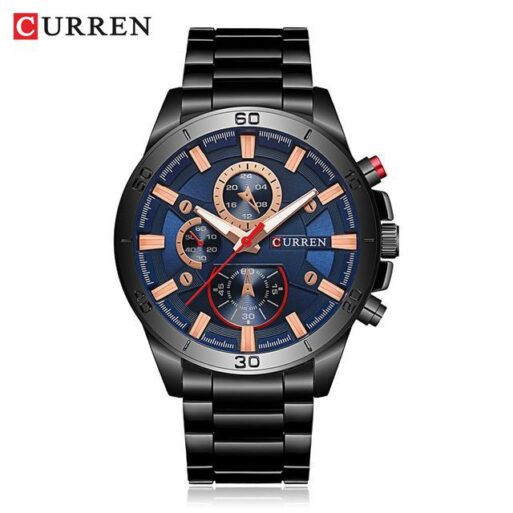 CURREN 8275 Jam Tangan Pria Analog Stainless Steel Chronograph Tidak Aktif CURRENOS