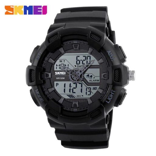 Jam Tangan Pria / SKMEI 1189 Men LED Digital Double Time