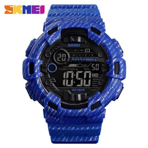 Jam Tangan Pria / SKMEI 1472 DENIM SERIES Men LED Digital Double Time / Jam Tangan Digital Original