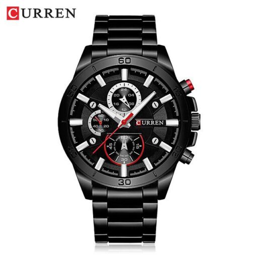 CURREN 8275 Jam Tangan Pria Analog Stainless Steel Chronograph Tidak Aktif CURRENOS