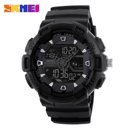 Jam Tangan Pria / SKMEI 1189 Men LED Digital Double Time