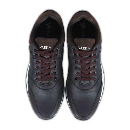 Sepatu Sneaker Pria Terbaru V 615 Brand Varka Sepatu Kets Olahraga joging running lari Warna Coklat