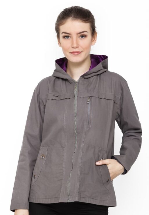 CBR SIX JAKET WANITA [MAC 567] - Abu - Abu