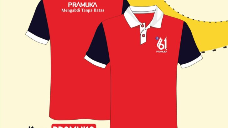 kaos kerah pramuka ke 61