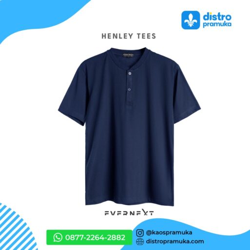 Kaos Polos Henley Tee