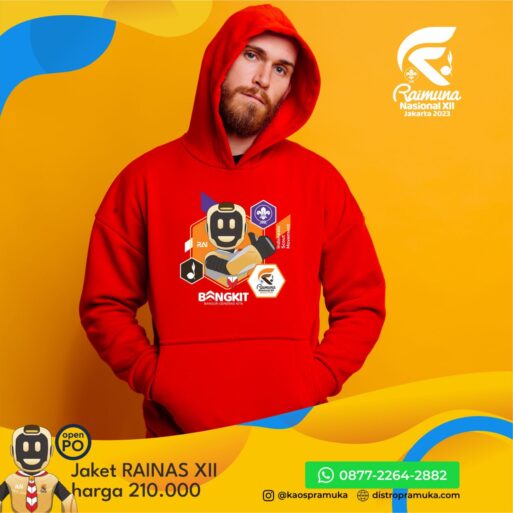 Jaket Hoodie Rainas XII