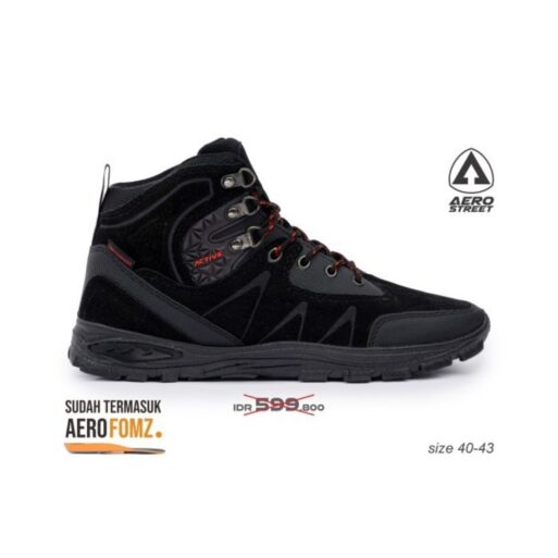 Sepatu Aerostreet High Hitam